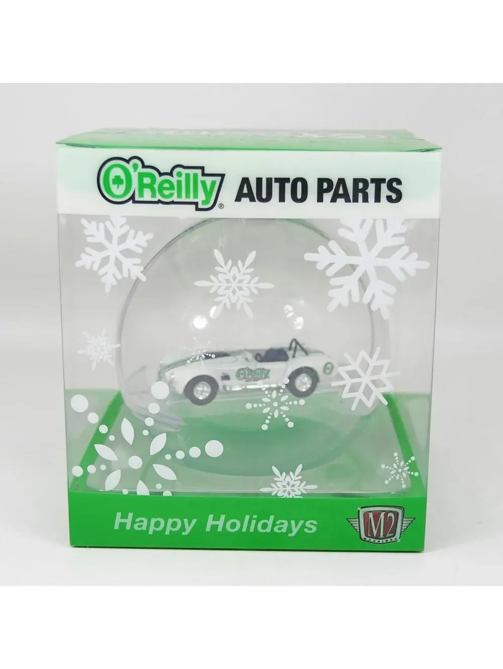 M2 Machines O'Reilly Auto Parts 2025 Christmas Ornament 1965 Shelby 427 Cobra